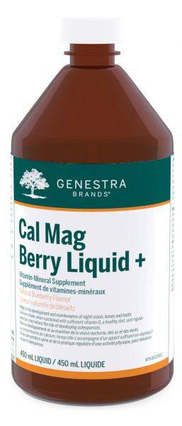 Genestra Cal : Mag Berry Liquid+ Natural Blueberry Flavour 450 ml