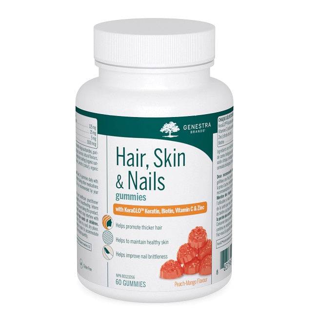 Genestra Hair Skin & Nails Peach Mango Flavour 60 Gummies