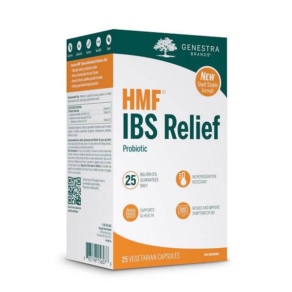 Genestra HMF IBS Relief Probiotic (Shelf Stable) 25 Vegetarian Capsules