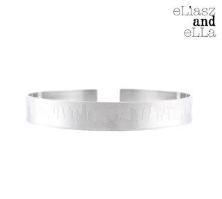 Cityscape Stainless Steel Bracelet Cuff