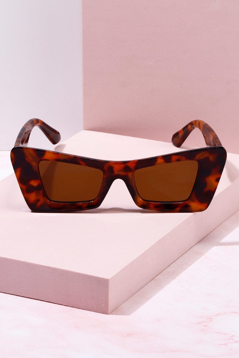 Kumsal Square Frame Sunglasses Sunglasses mure + grand Tortoise/Brown