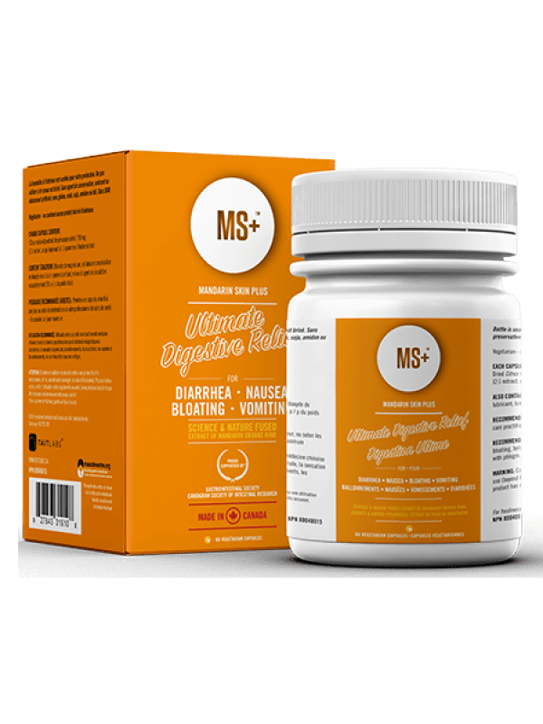 MS+ Mandarin Skin Plus Ultimate Digestive Relief 60 veg capsules