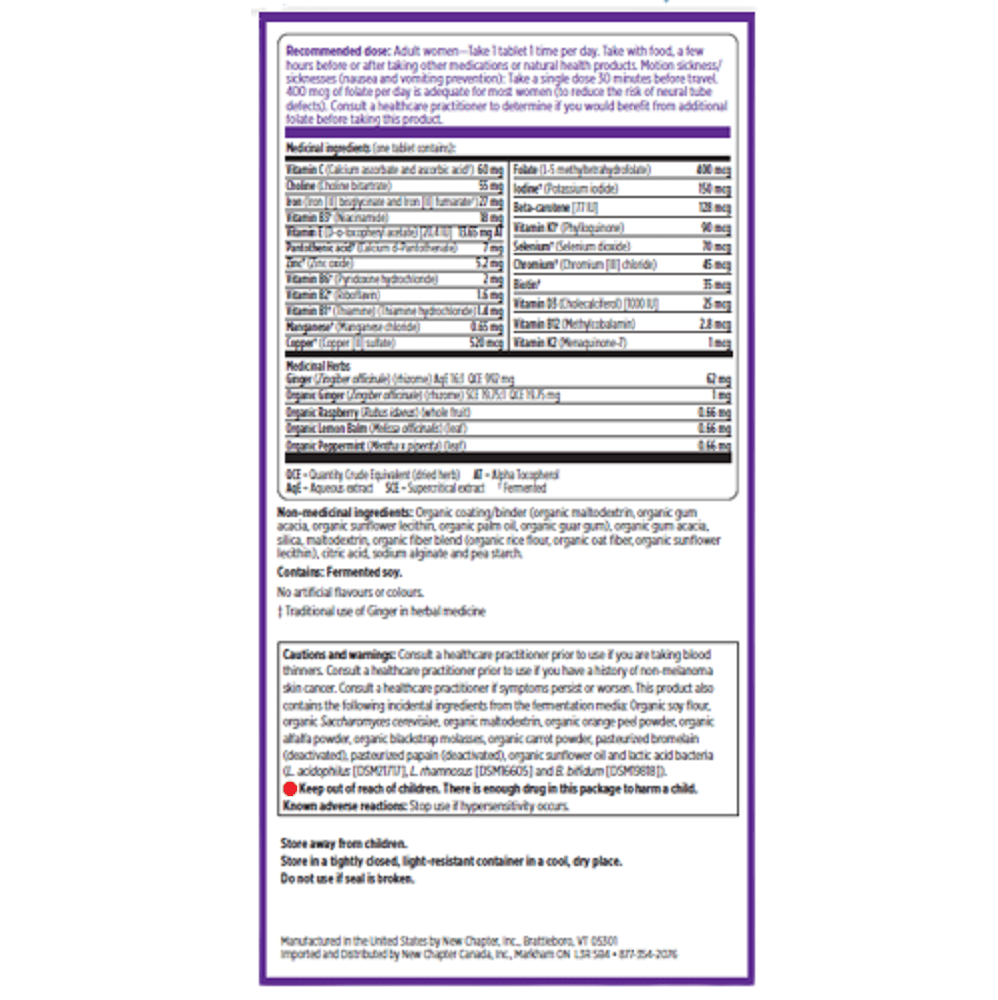 New Chapter One Daily Prenatal Multivitamin