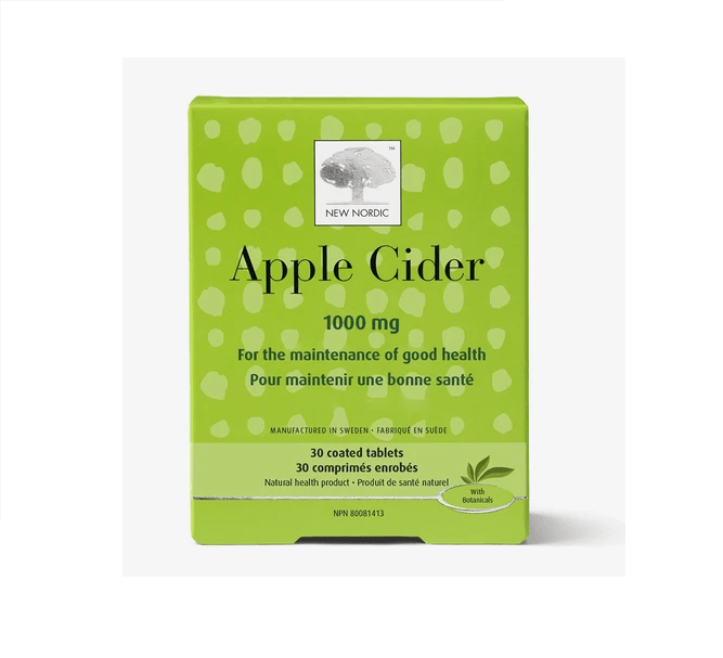 New Nordic Apple Cider 1000 mg 30 Coated Tablets