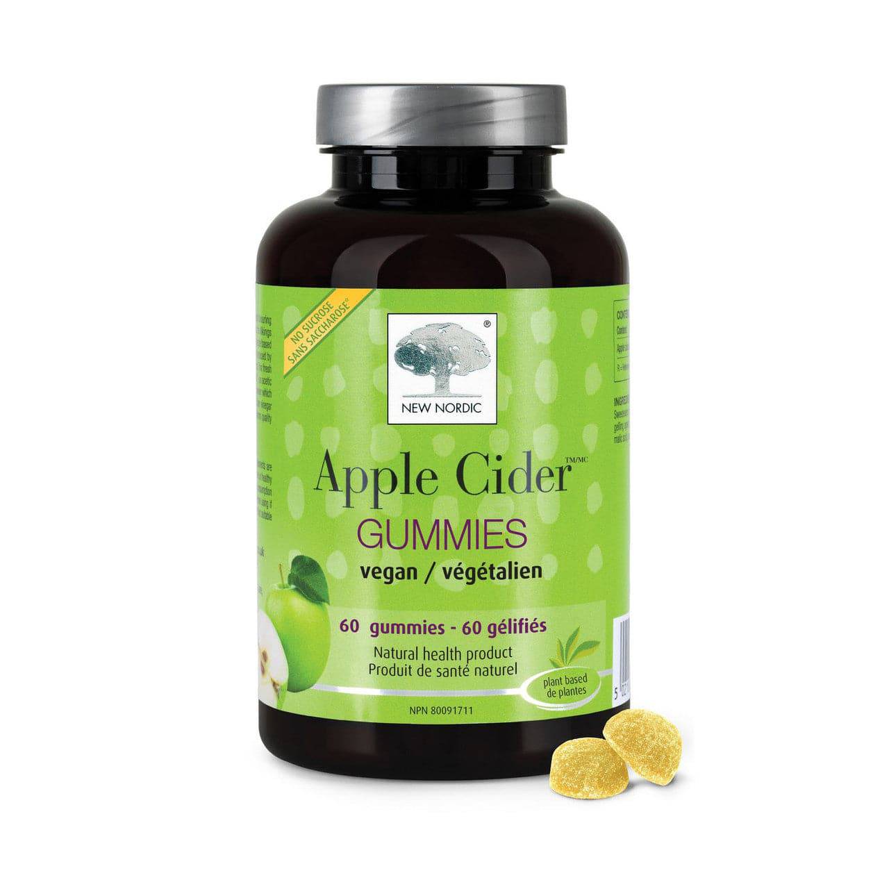 New Nordic Apple Cider Vegan Gummies - 60 Gummies
