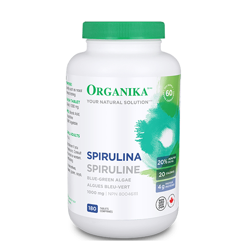 Organika Spirulina Blue Green Algae 1000mg - YesWellness.com