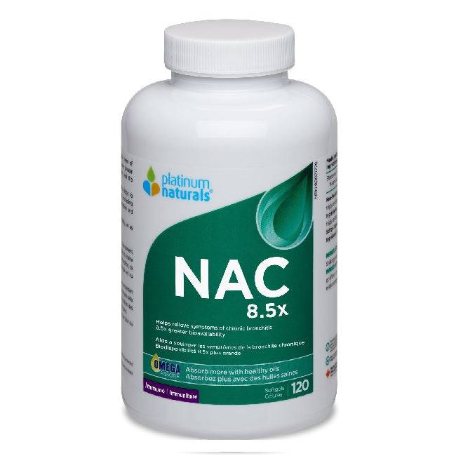 Platinum Naturals NAC 8.5x 120 Softgels