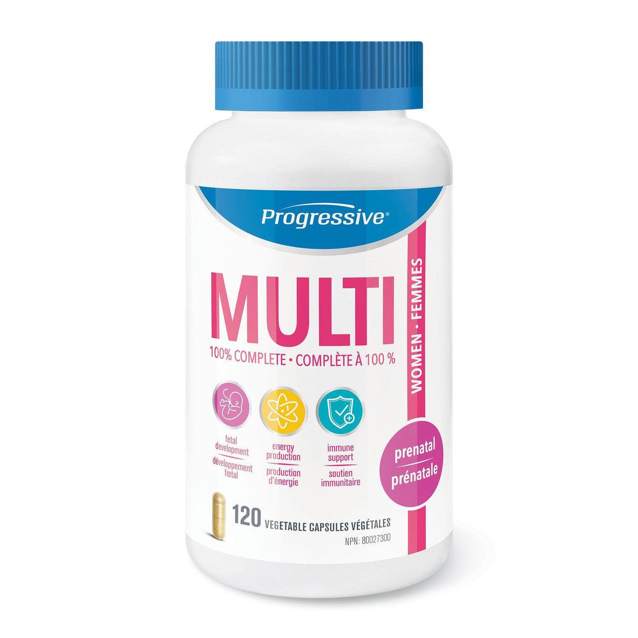 Progressive MultiVitamins Prenatal Formula 120 Veg Capsules