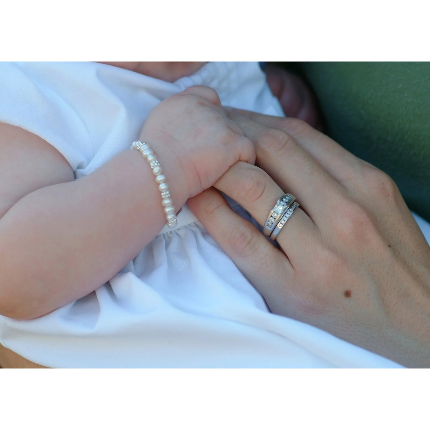 Victoria Silver & Pearl Bracelet