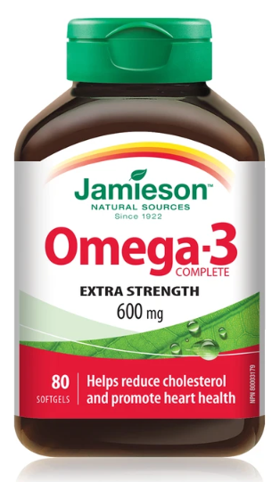 Jamieson - Extra Strength Omega-3 Complete 600 mg | 80 Softgels