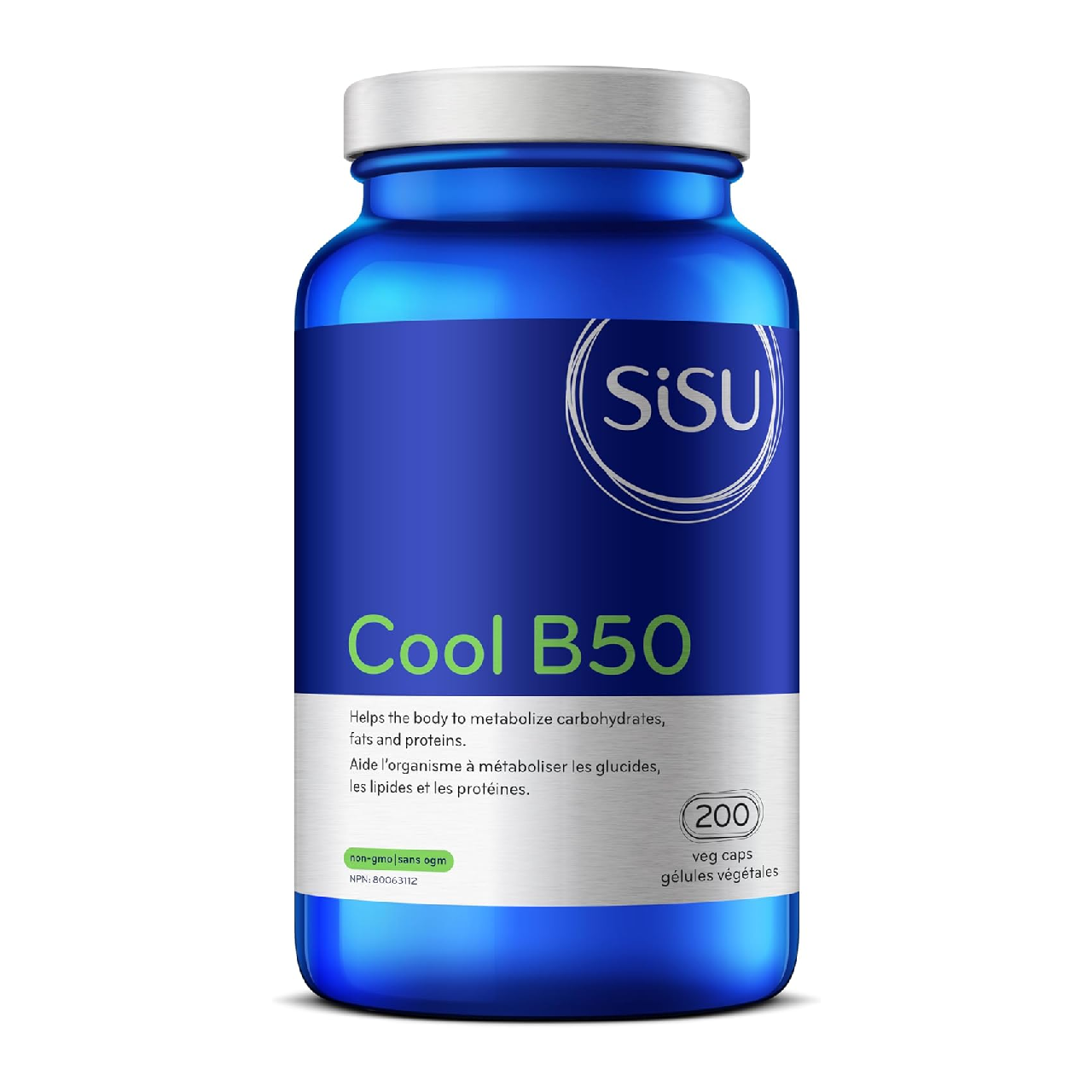 Sisu - Cool B50 - Helps the Body to Metabolize Carbohydrates, Fats, and Proteins  | 200 Veg Caps*
