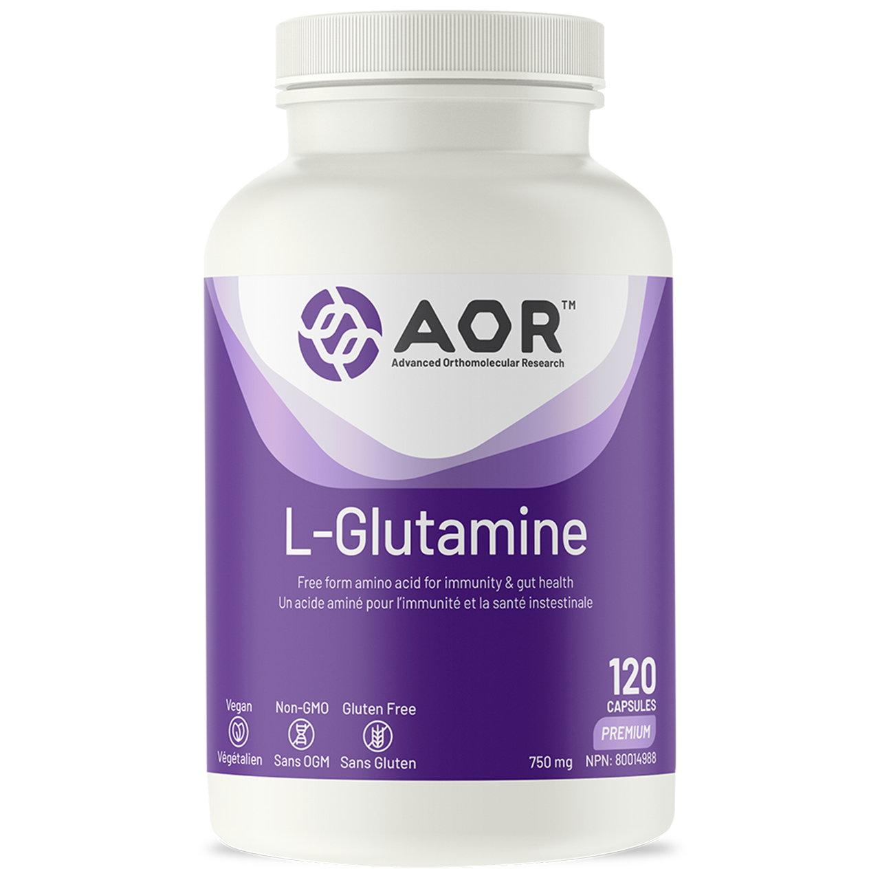 AOR - L-Glutamine | 120 Capsules