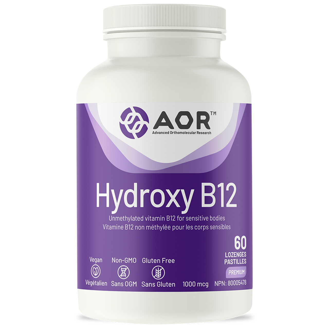 AOR - Hydroxy B12 1000 MCG | 60 Lozenges