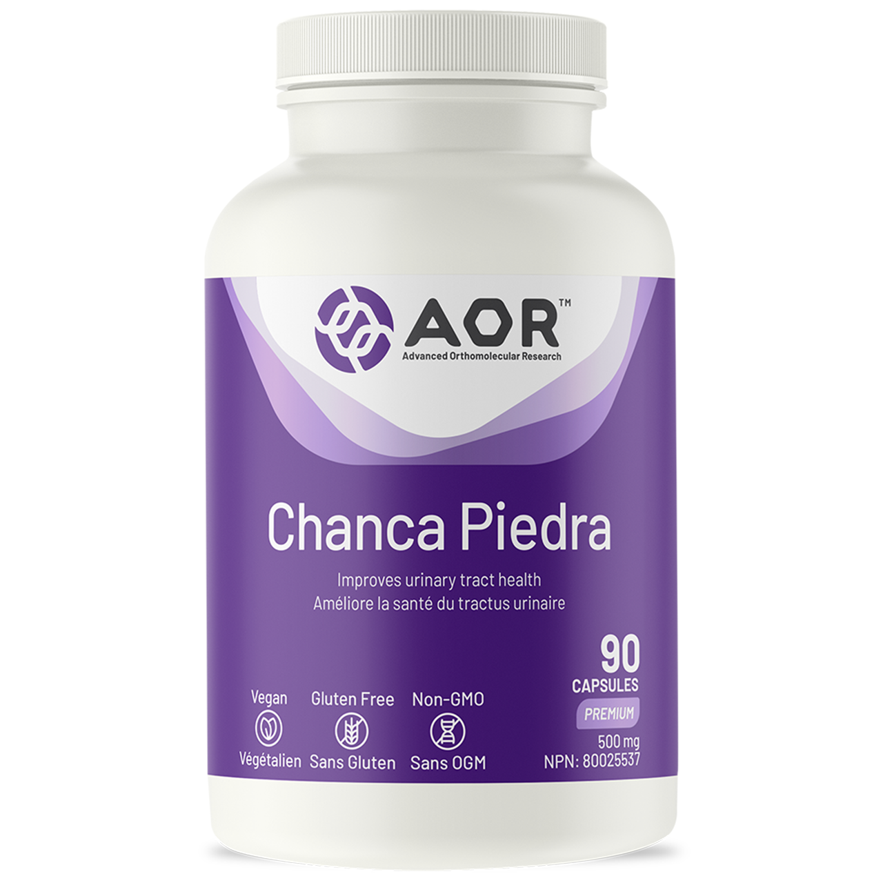 AOR - Chance Piedra 500mg Premium | 90 Capsules