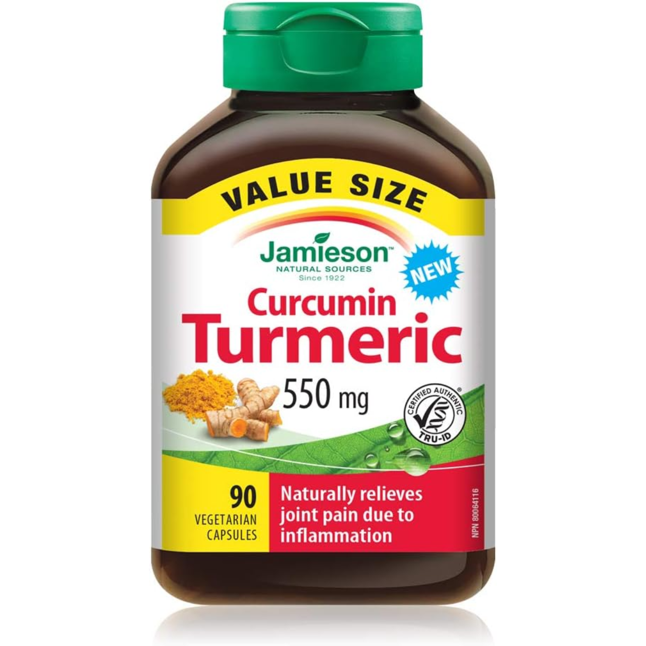 Jamieson - Curcumin Turmeric, 550mg | 90 Vegetarian Capsules