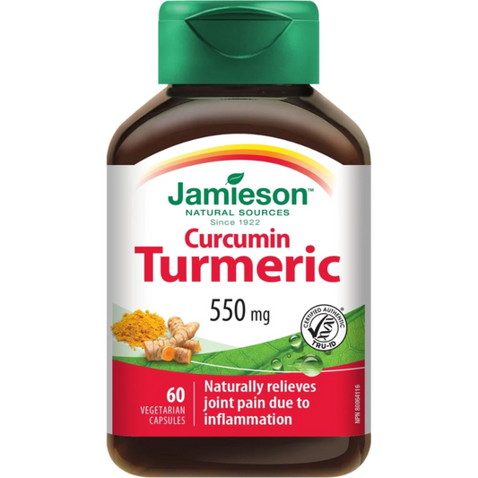 Jamieson - Curcumin Turmeric, 550mg | 60 Vegetarian Capsules