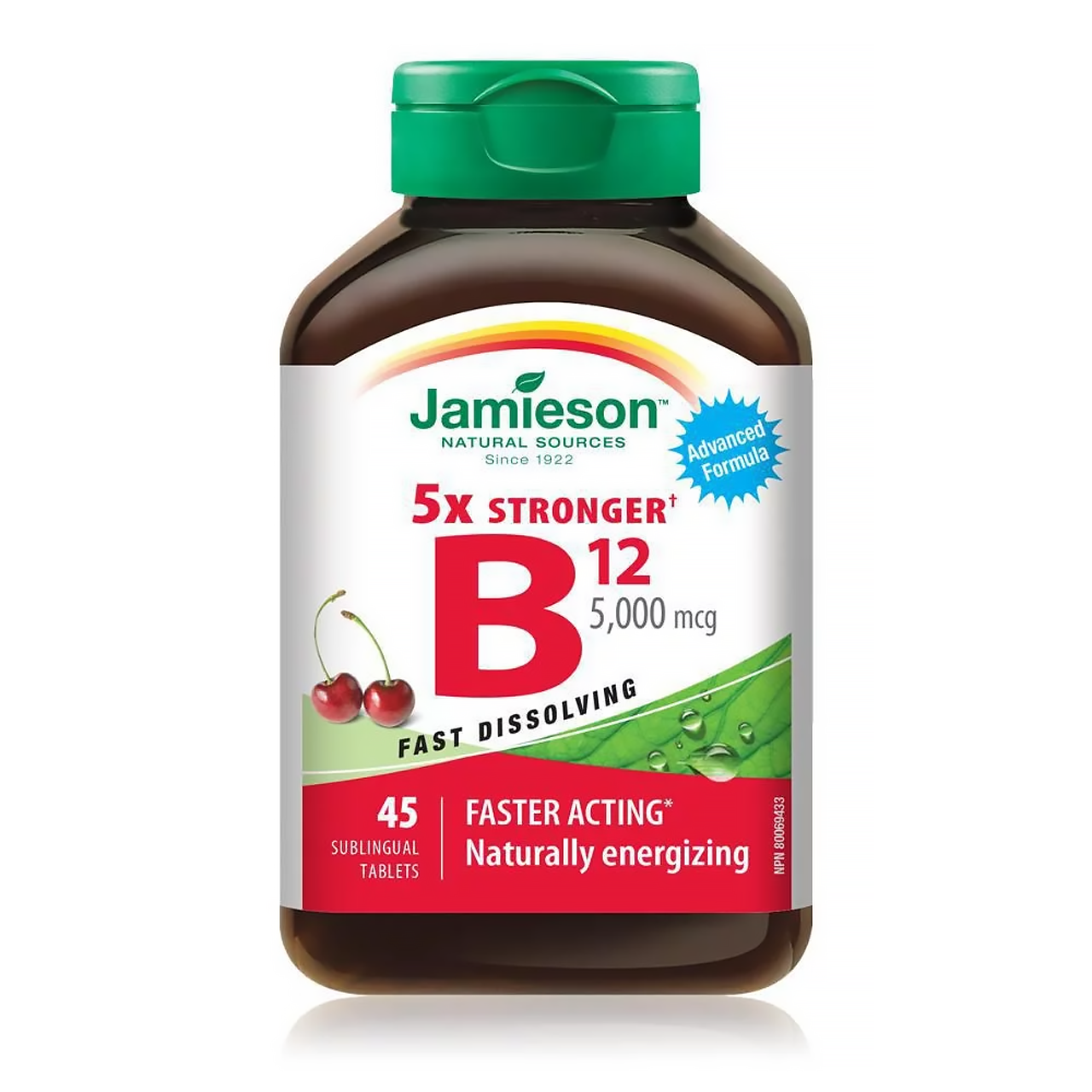 Jamieson - B12 5000 MCG 5x Stronger Fast Dissolving | 45 Tablets