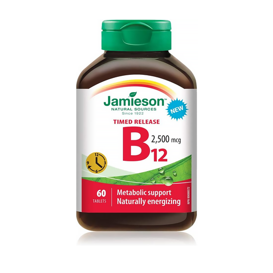 Jamieson - Vitamin B12 2500 MCG Timed Release | 60 Tablets