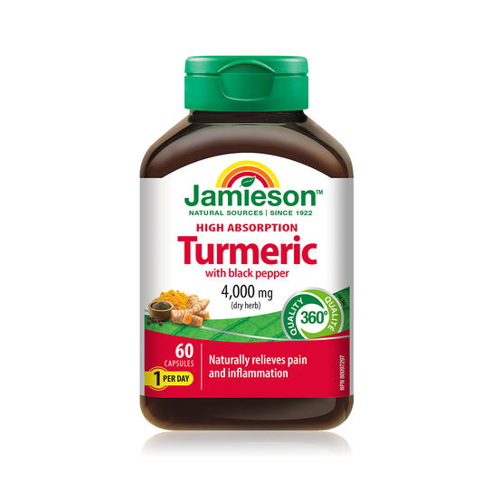 Jamieson - Turmeric & Black Pepper 4000 mg | 60 Capsules