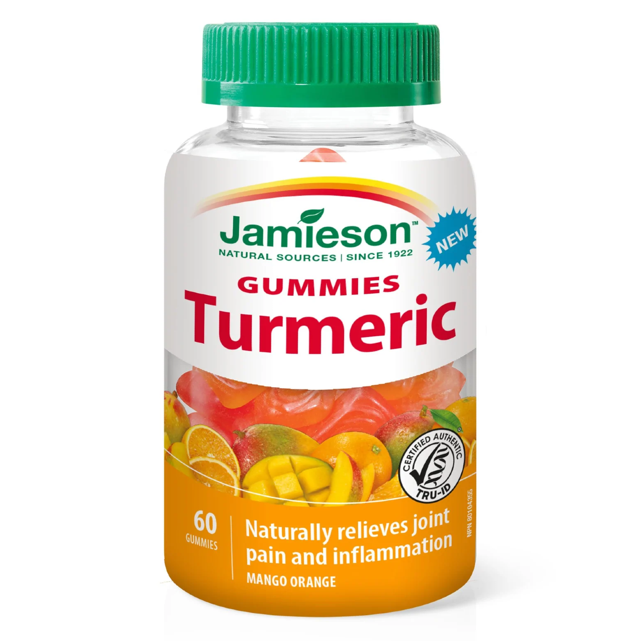 Jamieson - Turmeric Gummies - Mango Orange | 60 Gummies