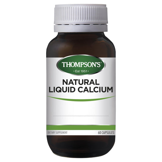 Thompson's Natural Liquid Calcium 60 Capsules