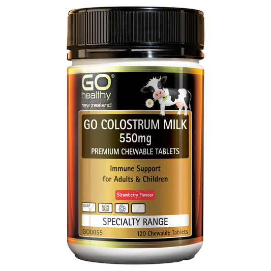 GO Healthy GO Colostrum Milk 550mg 120 Chew Tabs
