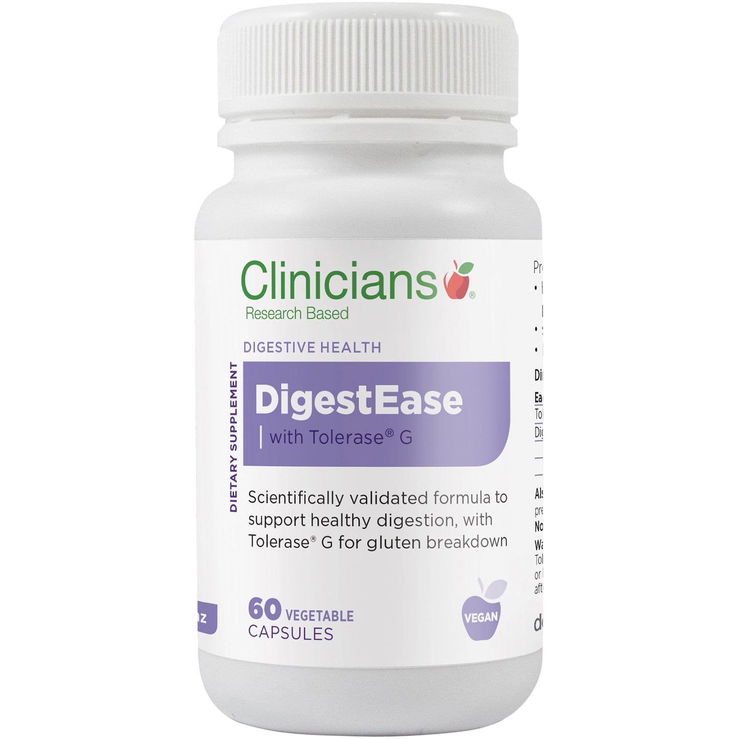 Clinicians Digestease W/Tolerase V caps 60