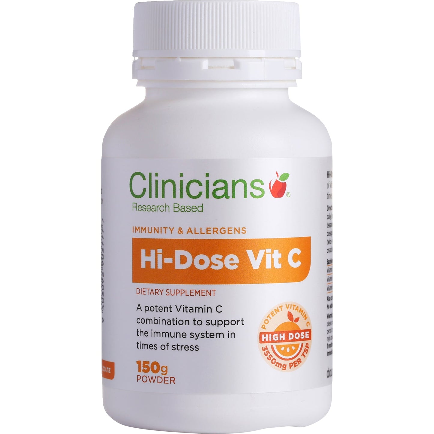 Clinicians Hi-Dose Vit C Pwd 150g