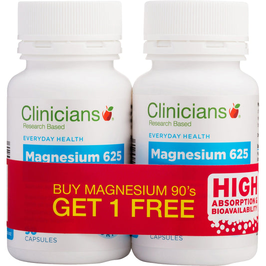 Clinicians Magnesium Caps 90 Buy 1 get 1 Free