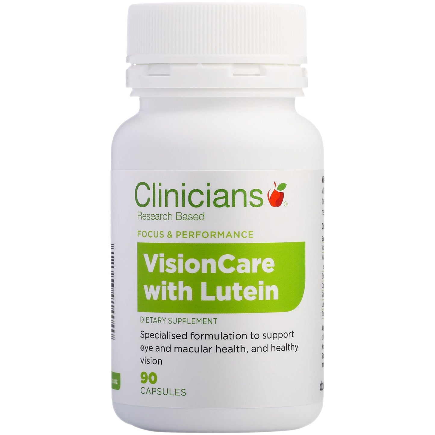 Clinicians VisionCare with Lutein Caps 90