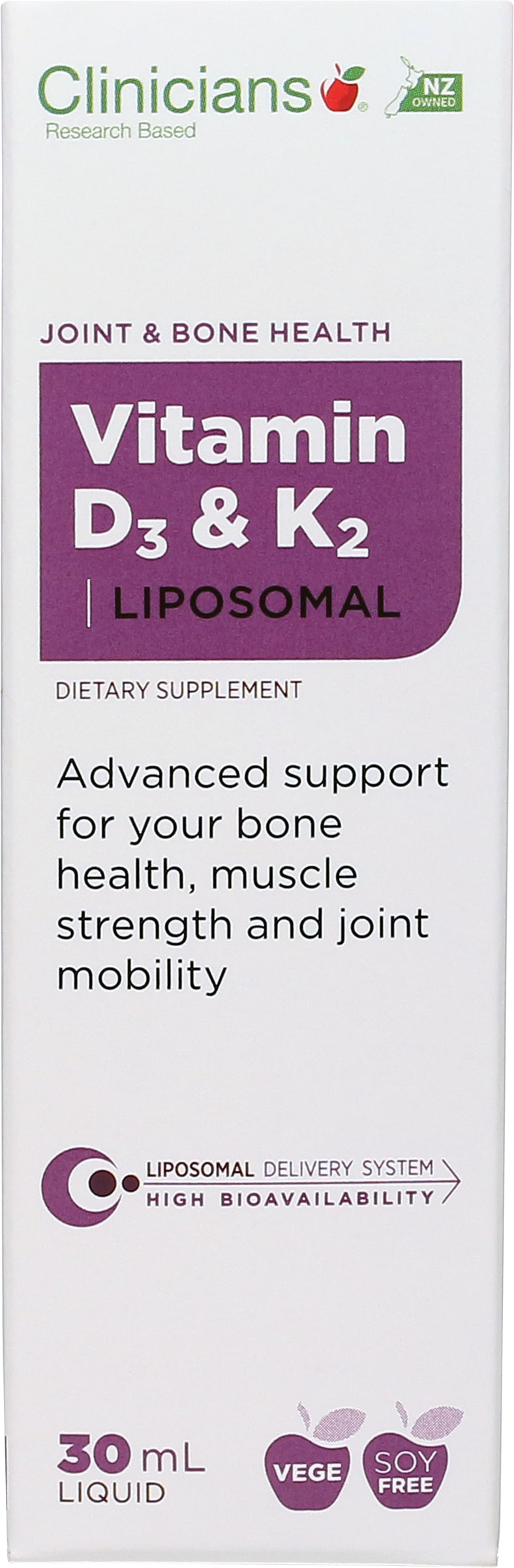 Clinicians Lipo Vitamin D3 & K2 Liq 30ml