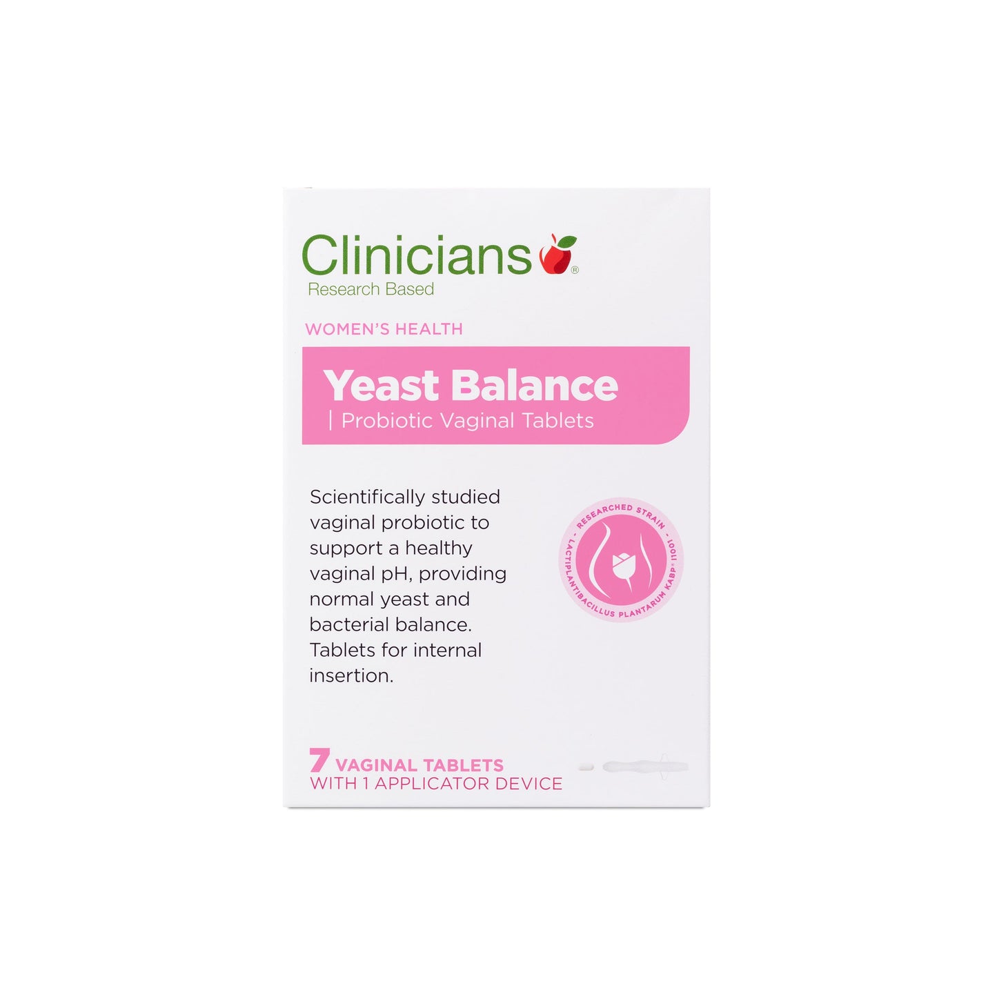 Clinicians Yeast Balance Vaginal Tablets 7s