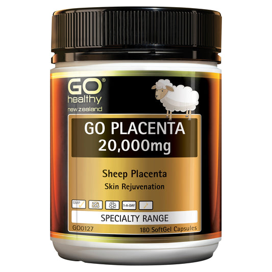 GO Healthy GO Placenta 20,000mg 180 Caps