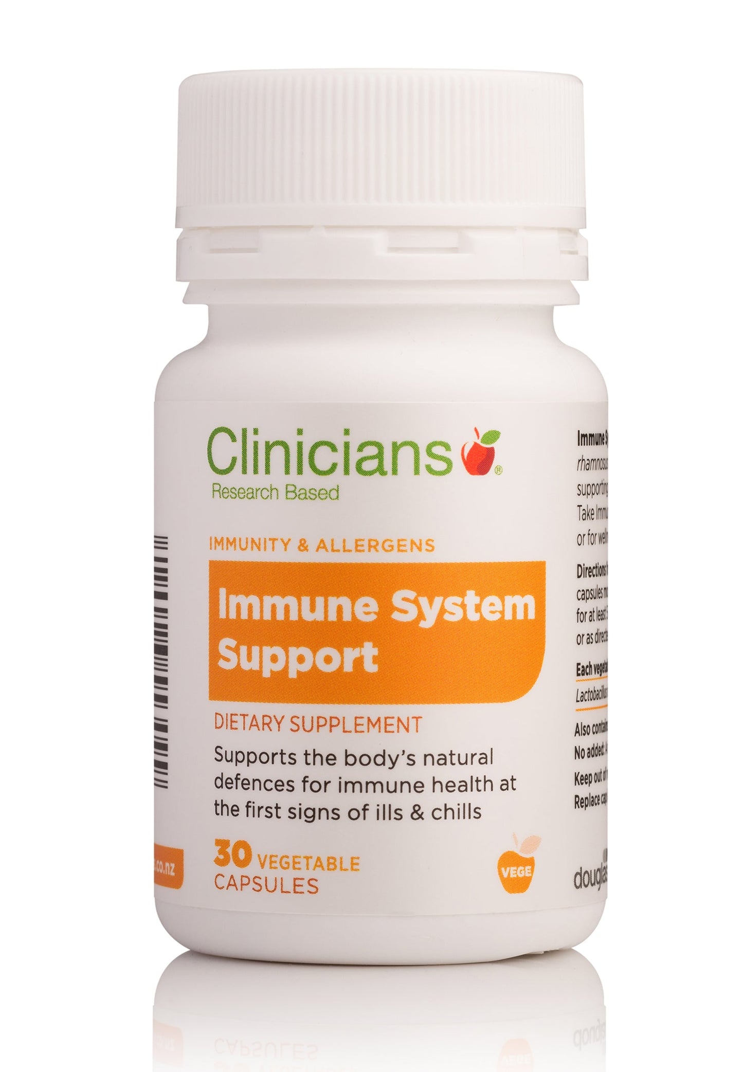 Clinicians Immune System Support Vcaps 30