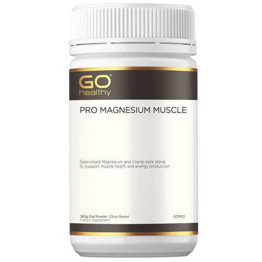 GO Healthy PRO Magnesium Muscle 360g Oral Powder Citrus Flavour