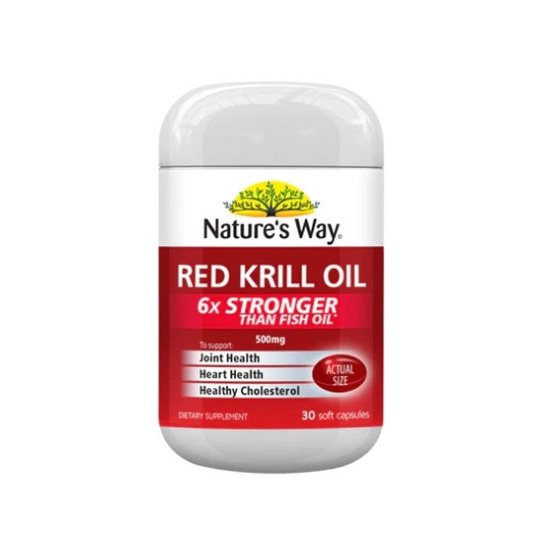 Nature's Way Red Krill Oil 500mg 30 Capsules