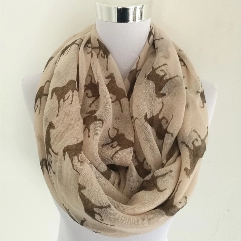 Horse Silhouette Shawl