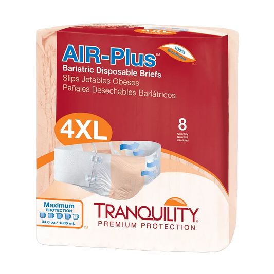 Tranquility® AIR-Plus Bariatric Disposable Briefs - 4X-5X Large