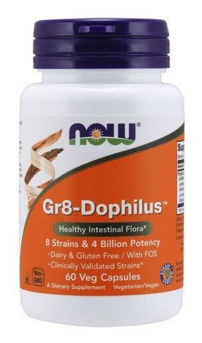 NOW Gr8-Dophilus 4 Billion | 60 Capsules
