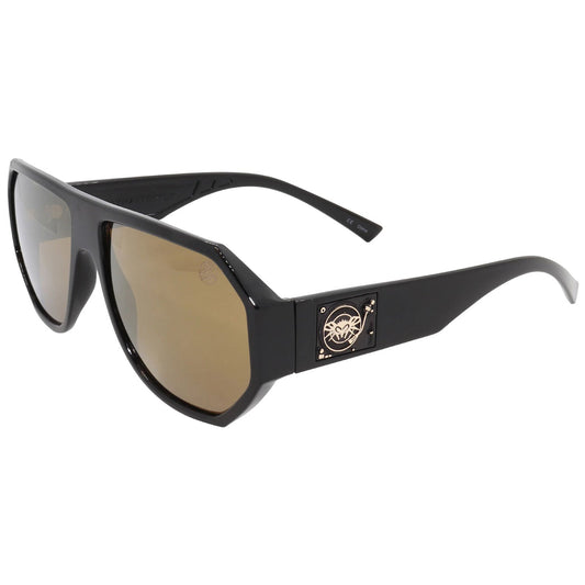 Mix Master Fly Black Flys Collab Shiny Black w/ Gold Mirror Lens Sunglasses