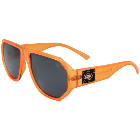 Mix Master Fly Black Flys Collab Neon Orange w/ Smoke Polarized Lens Sunglasses