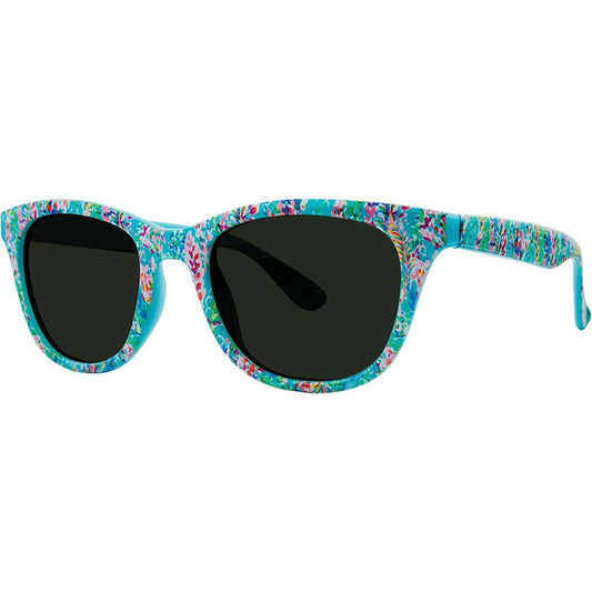 Maddie Sunglasses in Catch the Wave With Green Lenses by Lilly Pulitzer