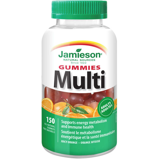Jamieson Multivitamin Gummies For Adults Energy Metabolism Balanced 150 pcs NEW