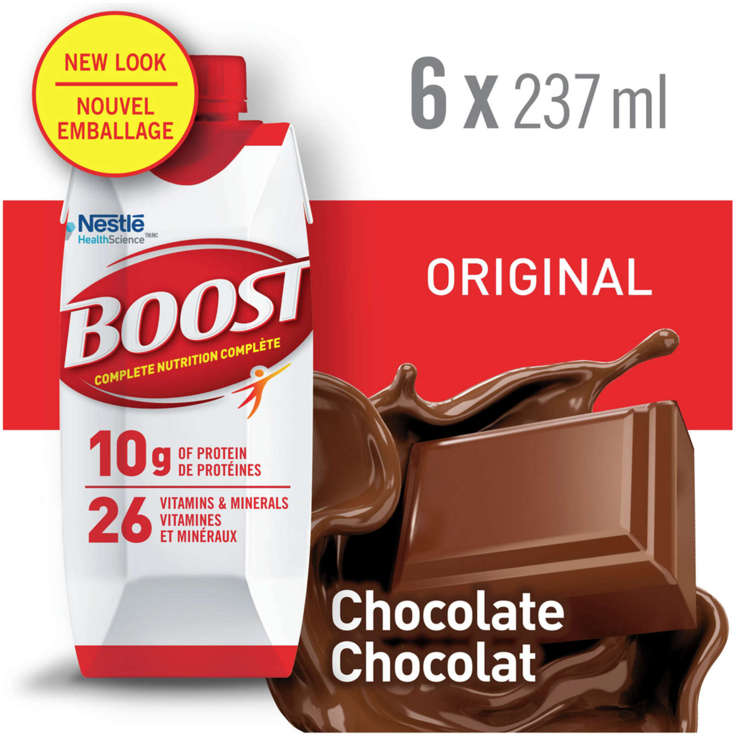 Boost Original Chocolate Meal Replacement Drink Delicious Healthy 6x 237ml NEW