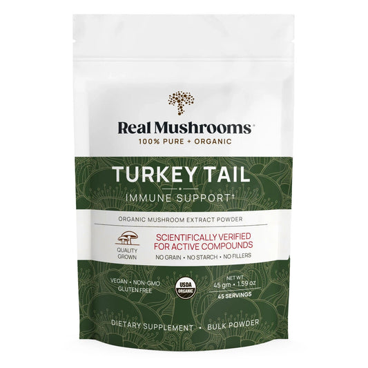 Real Mushrooms Turkey Tail for Pets Bulk Powder Organic Extracts Non-GMO 45g NEW