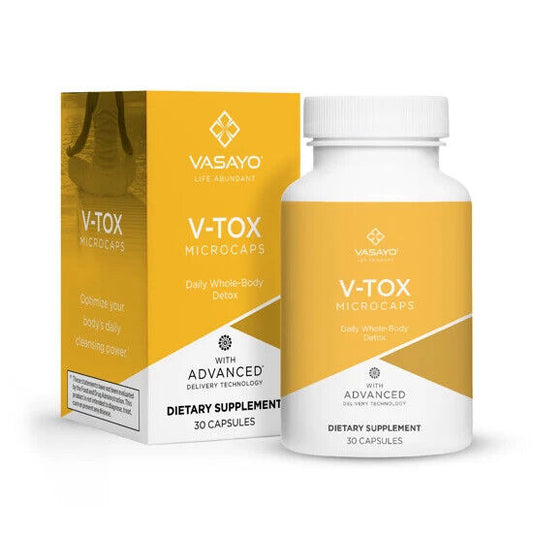 Vasayo V-Tox Reclaim Cellular Purity Cleansing Herbs Vital Detox 30 Caps NEW