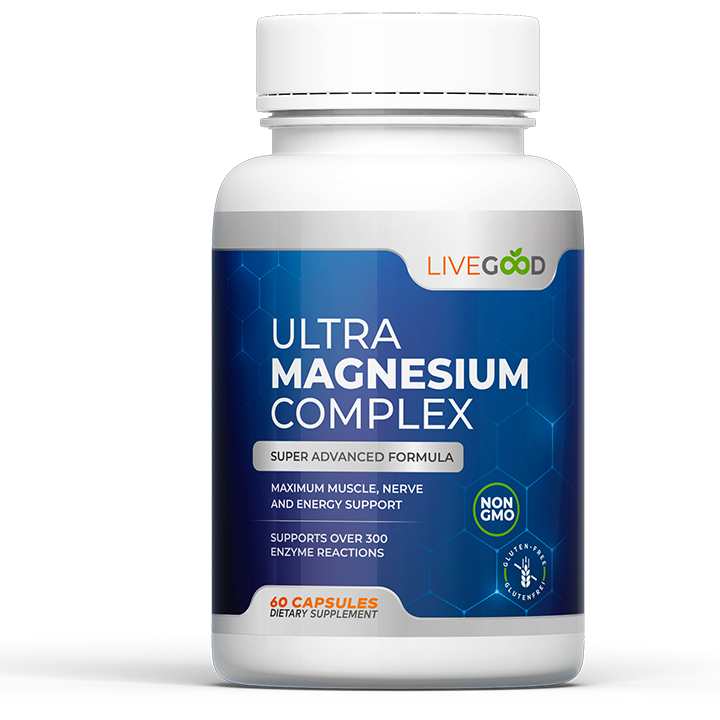 LiveGood Ultra Magnesium Complex Super Advanced Formula Energy Boost 60 Caps NEW