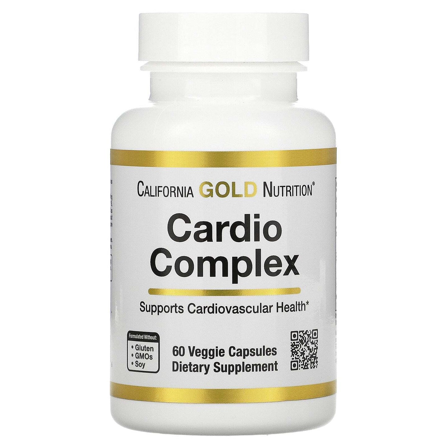 California Gold Nutrition Cardio Complex Herbal Amino Extract 60 Veggie Caps NEW