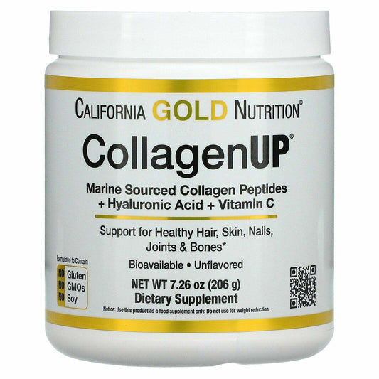 California Gold Nutrition CollagenUp Unflavored Marine Hydrolyzed 7.26 oz NEW