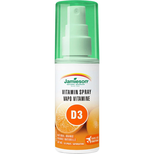 Jamieson Vitamin D 1,000 IU Natural Orange Flavour Spray Good Health 58ml NEW